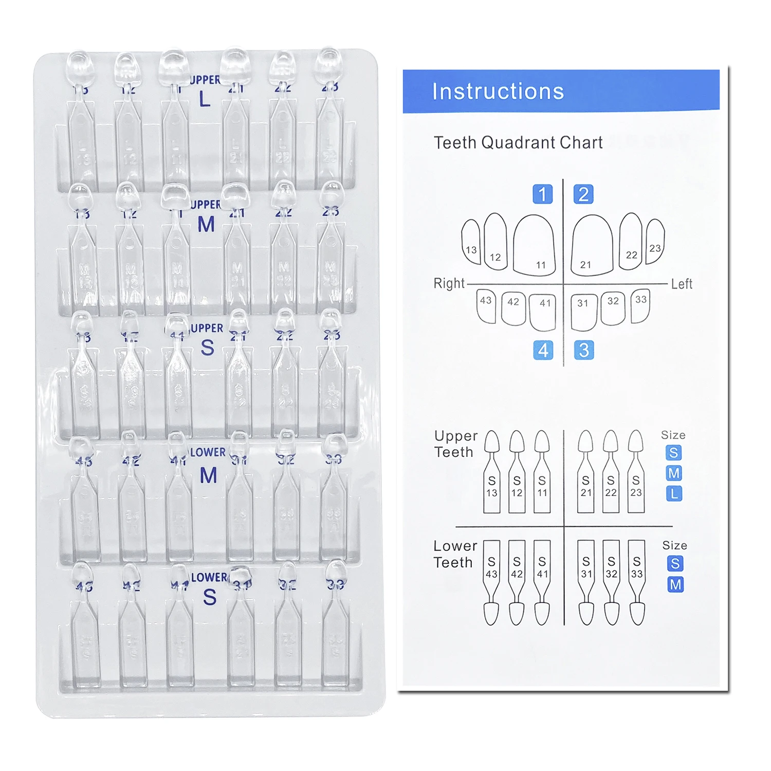 32pcs/Set Dental Veneer Mould  - Teeth Whitening Light Kit 评论和价格