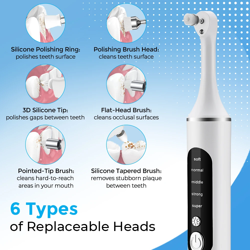 Electric Tooth Polisher Teeth  - Teeth Whitening Light Kit 评论和价格
