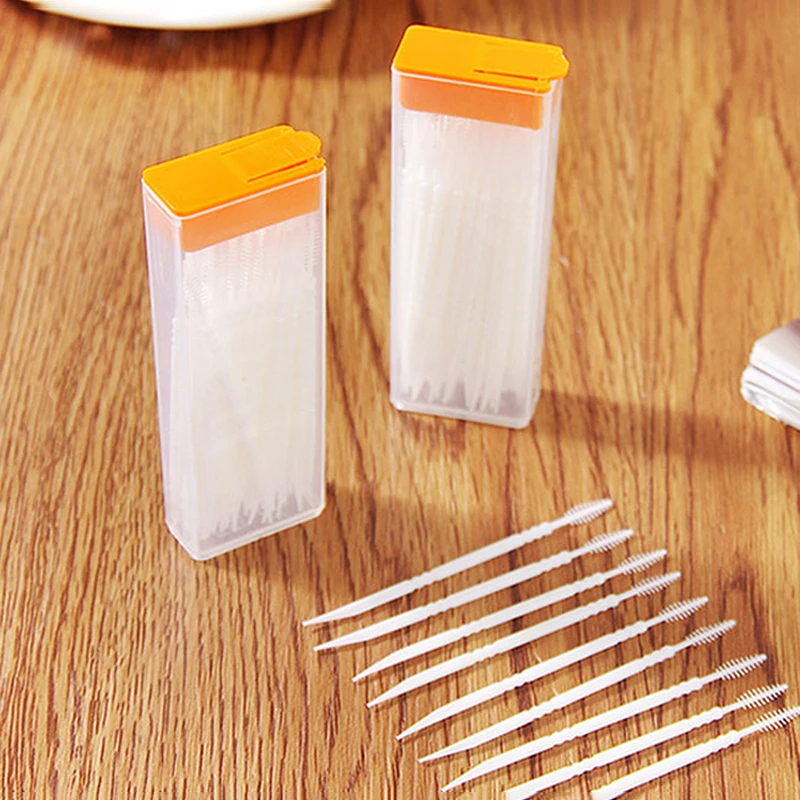 50Pcs/Box Oral Care Disposable - Dental Floss Picks 评论和价格