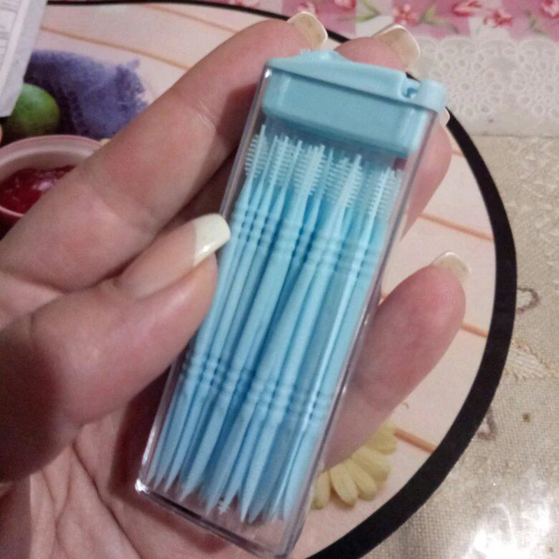 50Pcs/Box Oral Care Disposable - Dental Floss Picks 评论和价格