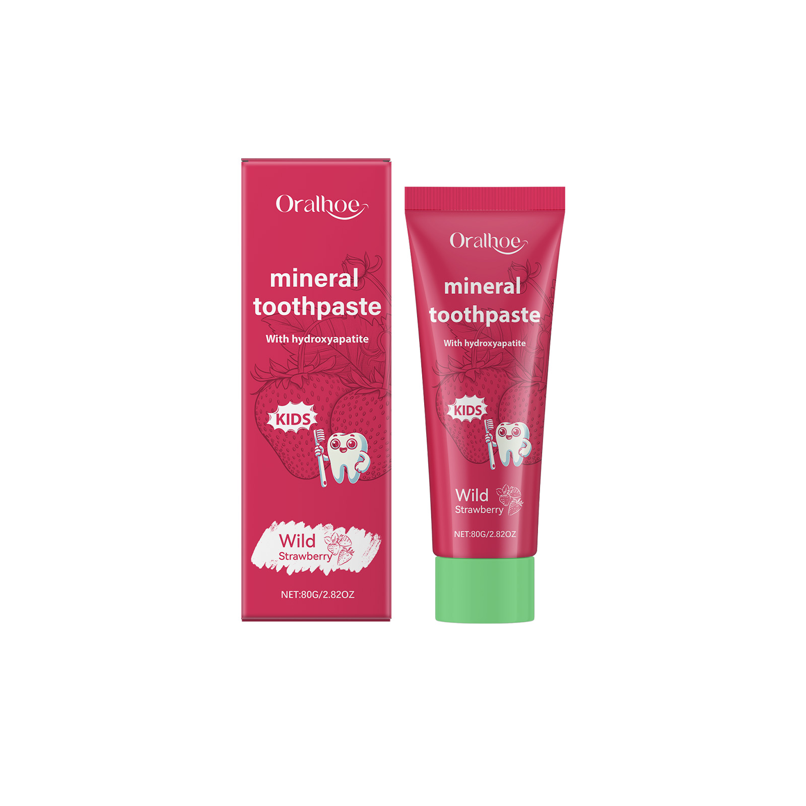 Oralhoe Kids Toothpaste Clean  - Teeth Whitening Naturally 评论和价格