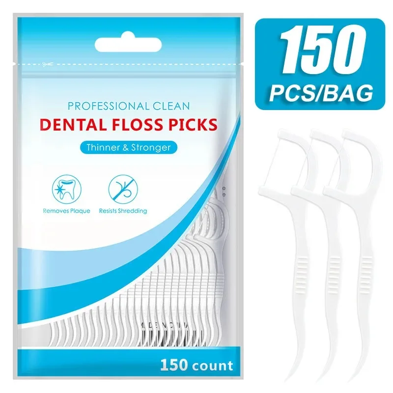 150pcs Dental Floss Flosser Pi - Dental Floss Picks 评论和价格