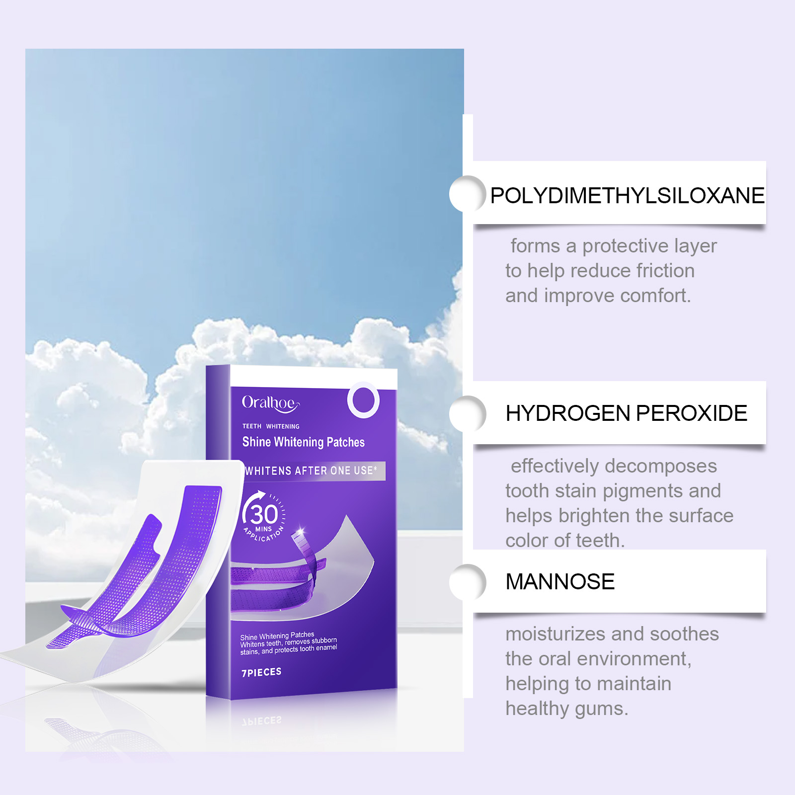 ORALHOE 7PCS/Box Teeth Whiteni - Teeth Whitening Quick Results 评论和价格