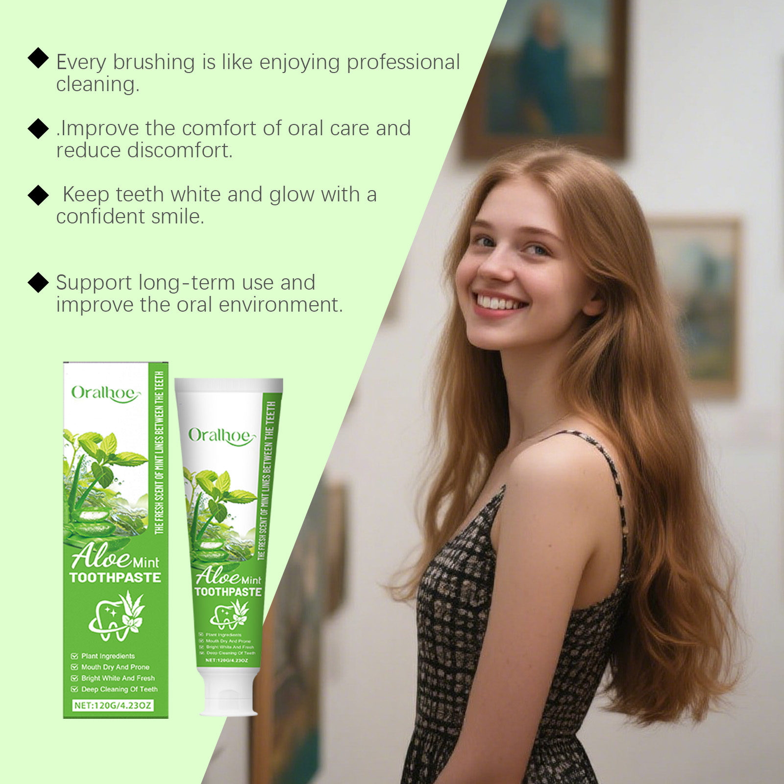 Aloe Vera Whitening Toothpaste - Teeth Whitening Naturally 评论和价格