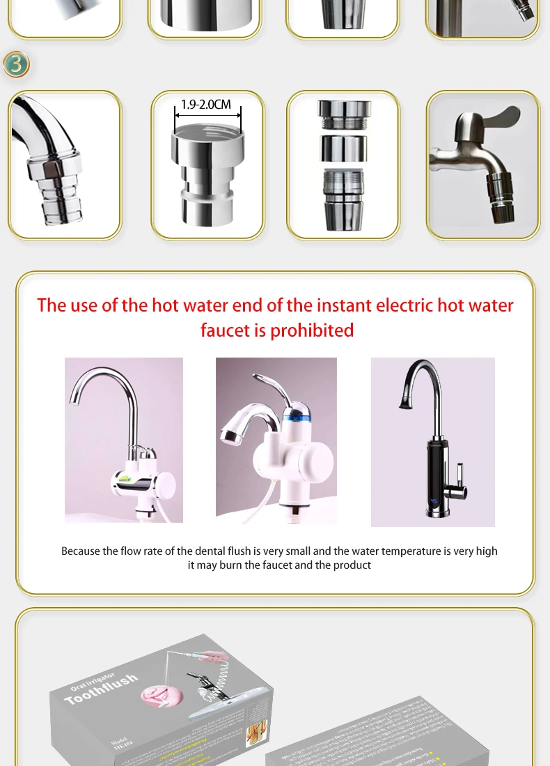 Water Dental Flosser Faucet Or - Dental Floss Picks 评论和价格