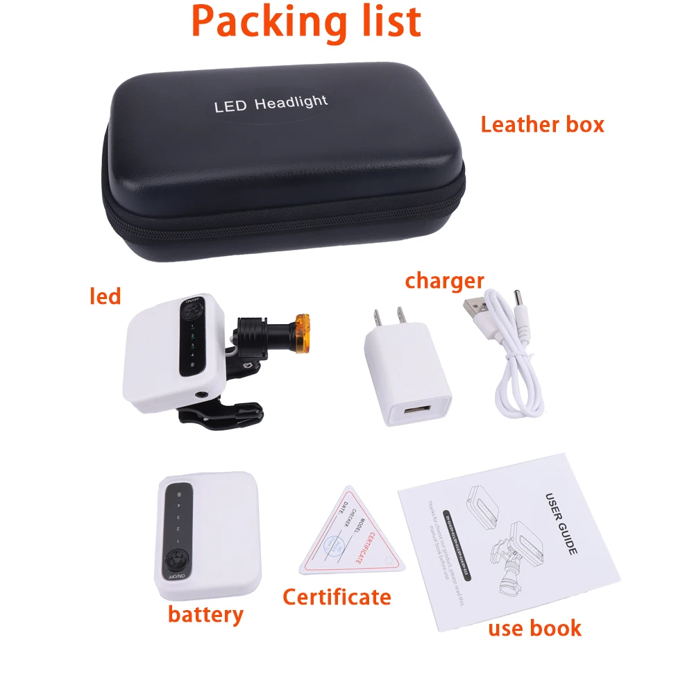 Wireless 5W LED Dental Headlig - Teeth Whitening Filter 评论和价格