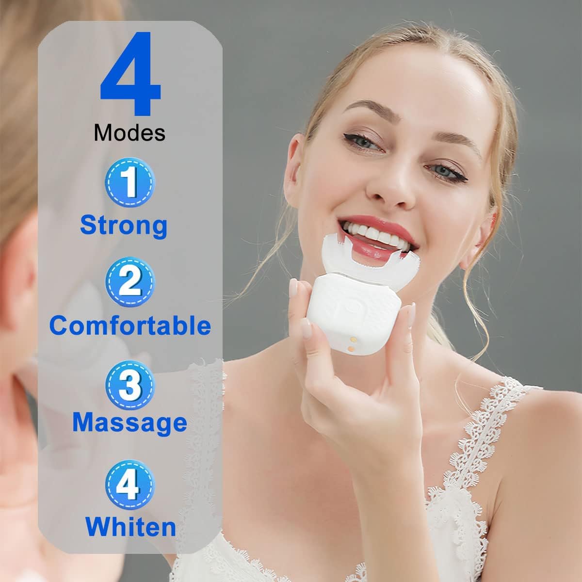 Dental Care U shape electric t - Teeth Whitening Light Kit 评论和价格