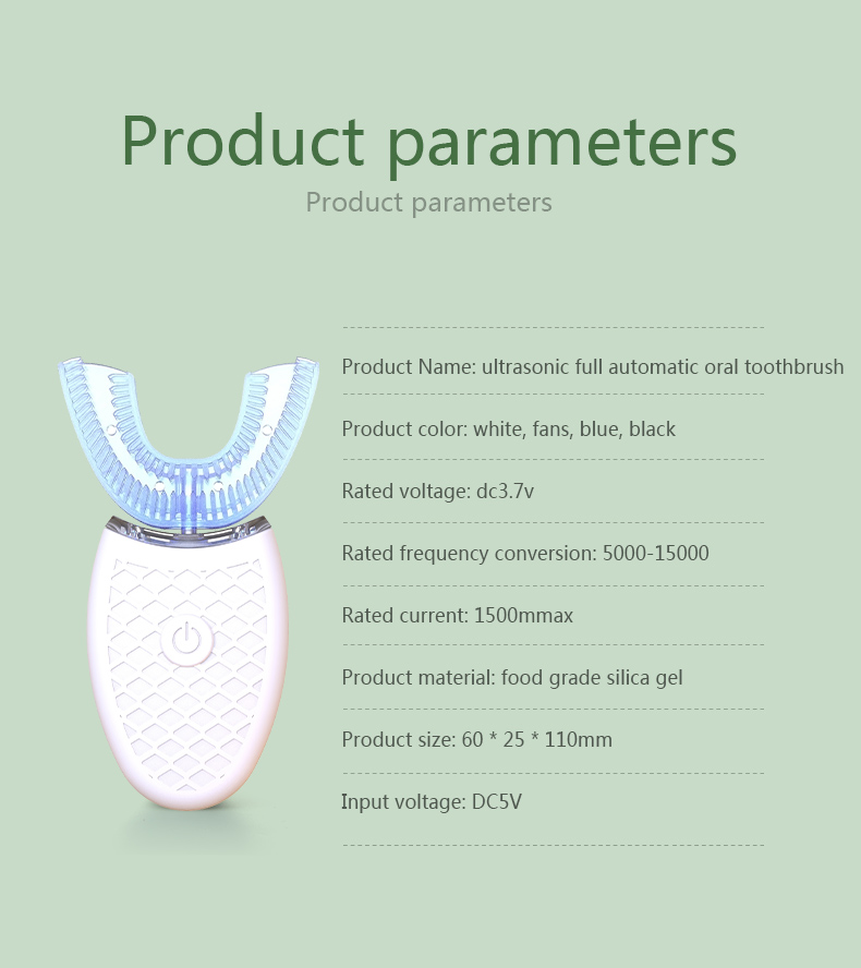 Intelligent U-Type Toothbrush  - Teeth Whitening Light Kit 评论和价格