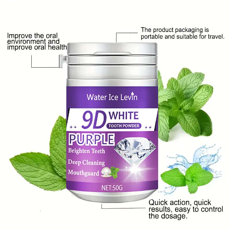 9D White Tooth Powder Brighten - Teeth Whitening Quick Results 评论和价格