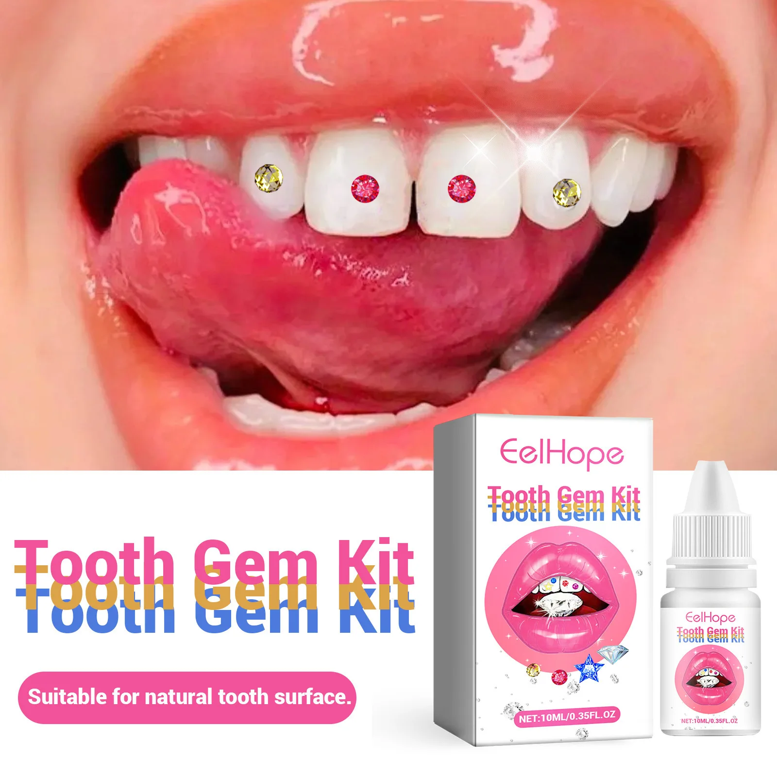 Tooth Jewelry Kit DIY Clear Pr - Teeth Whitening Light Kit 评论和价格