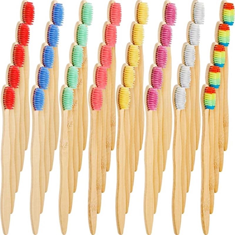 50/100PCS Colorful Natural Bam - Teeth Whitening Logo 评论和价格
