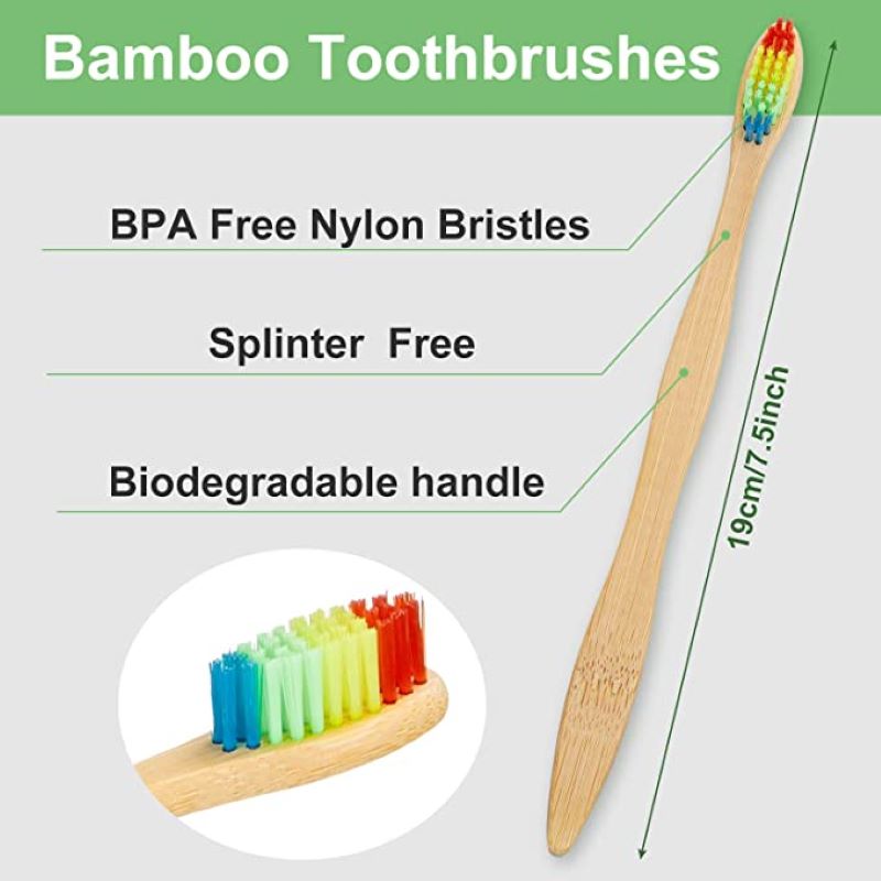 50/100PCS Colorful Natural Bam - Teeth Whitening Logo 评论和价格