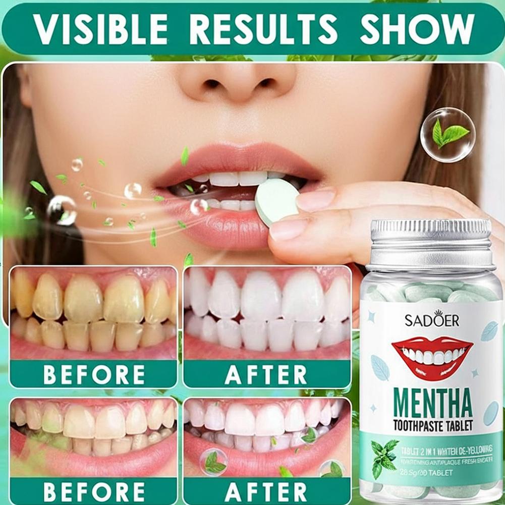 Mint Solid Toothpaste Tablets  - Teeth Whitening Filter 评论和价格
