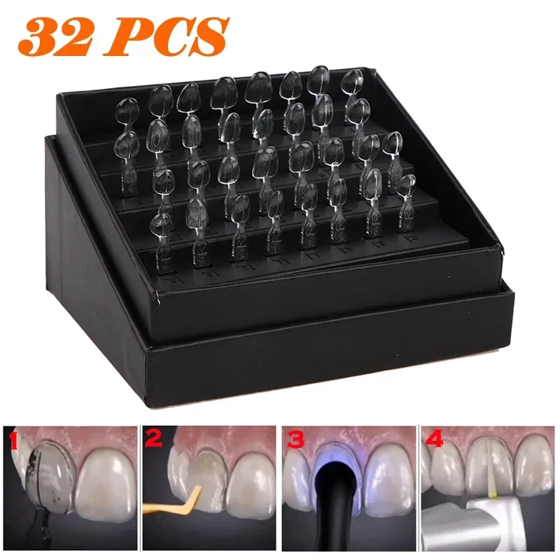 32pcs Dental Veneer Mould Kit  - Teeth Whitening Light Kit 评论和价格