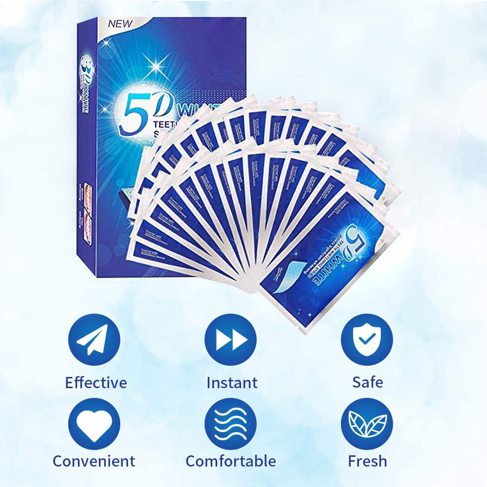 5D White Teeth Whitening Strip - Teeth Whitening From Home 评论和价格