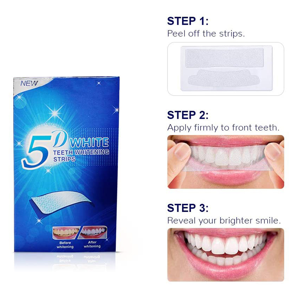 5D White Teeth Whitening Strip - Teeth Whitening From Home 评论和价格