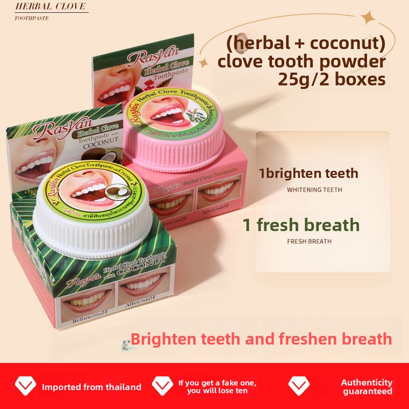 Thai Clove/coconut Tooth Powde - Teeth Whitening From Home 评论和价格